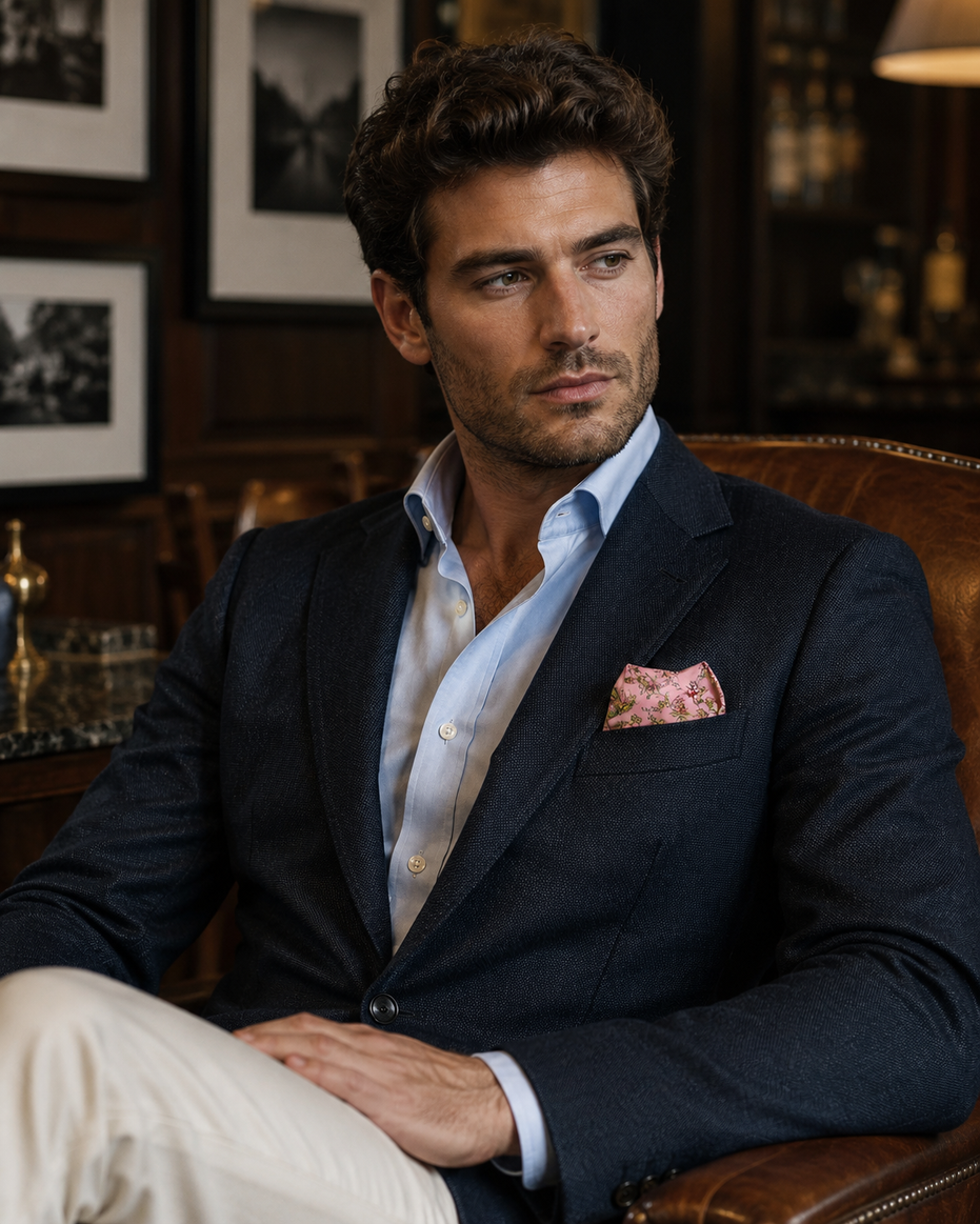 Picnic Charms Silk Pocket Square by Monzoro – view 14