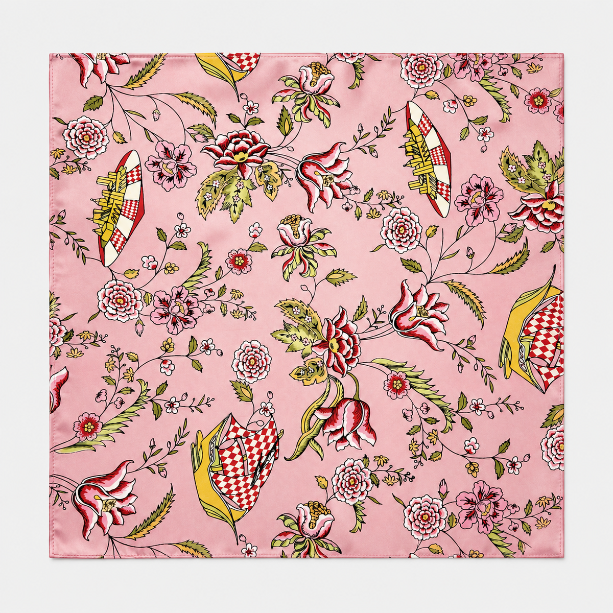 Picnic Charms Silk Pocket Square by Monzoro – view 15
