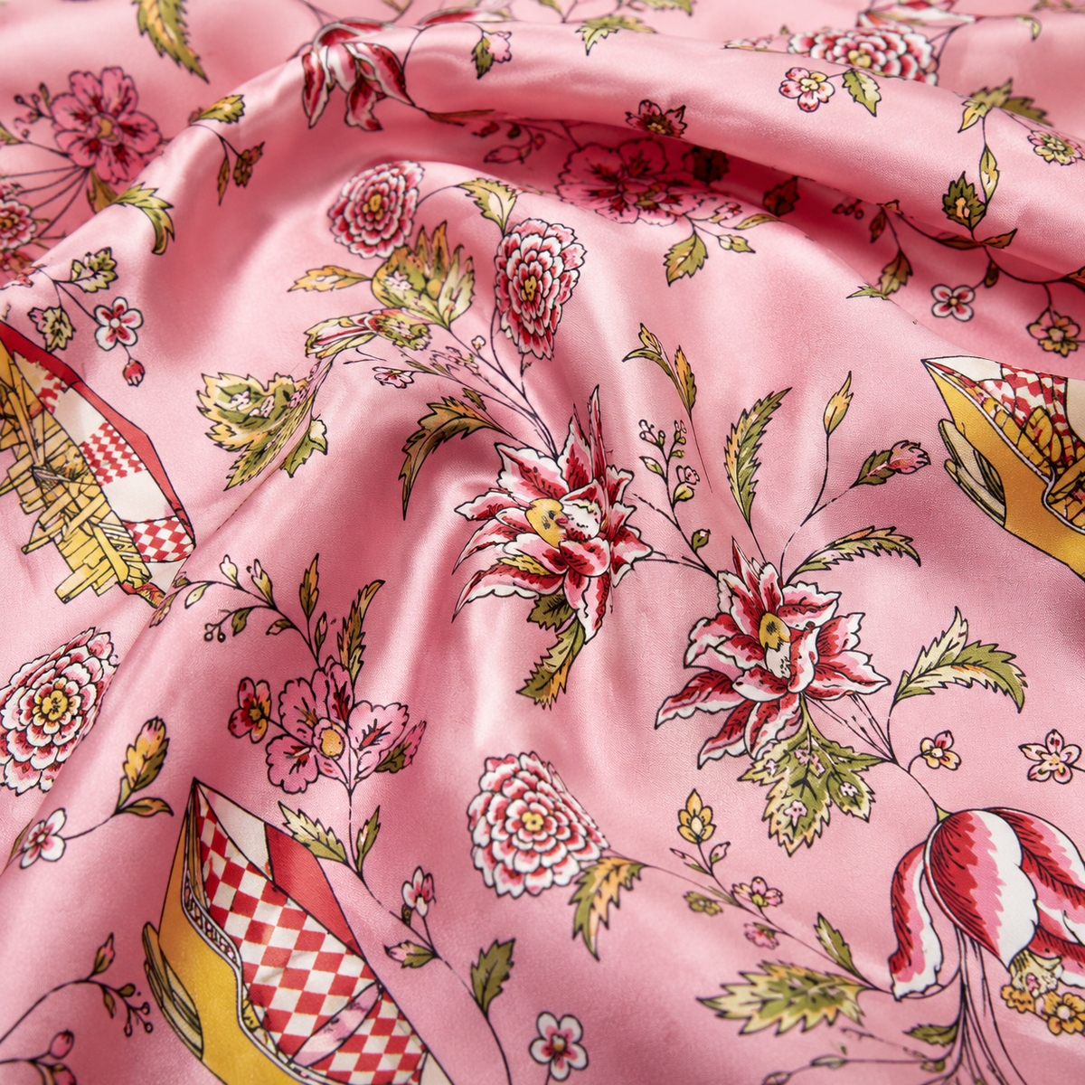 Picnic Charms Silk Pocket Square by Monzoro – view 16