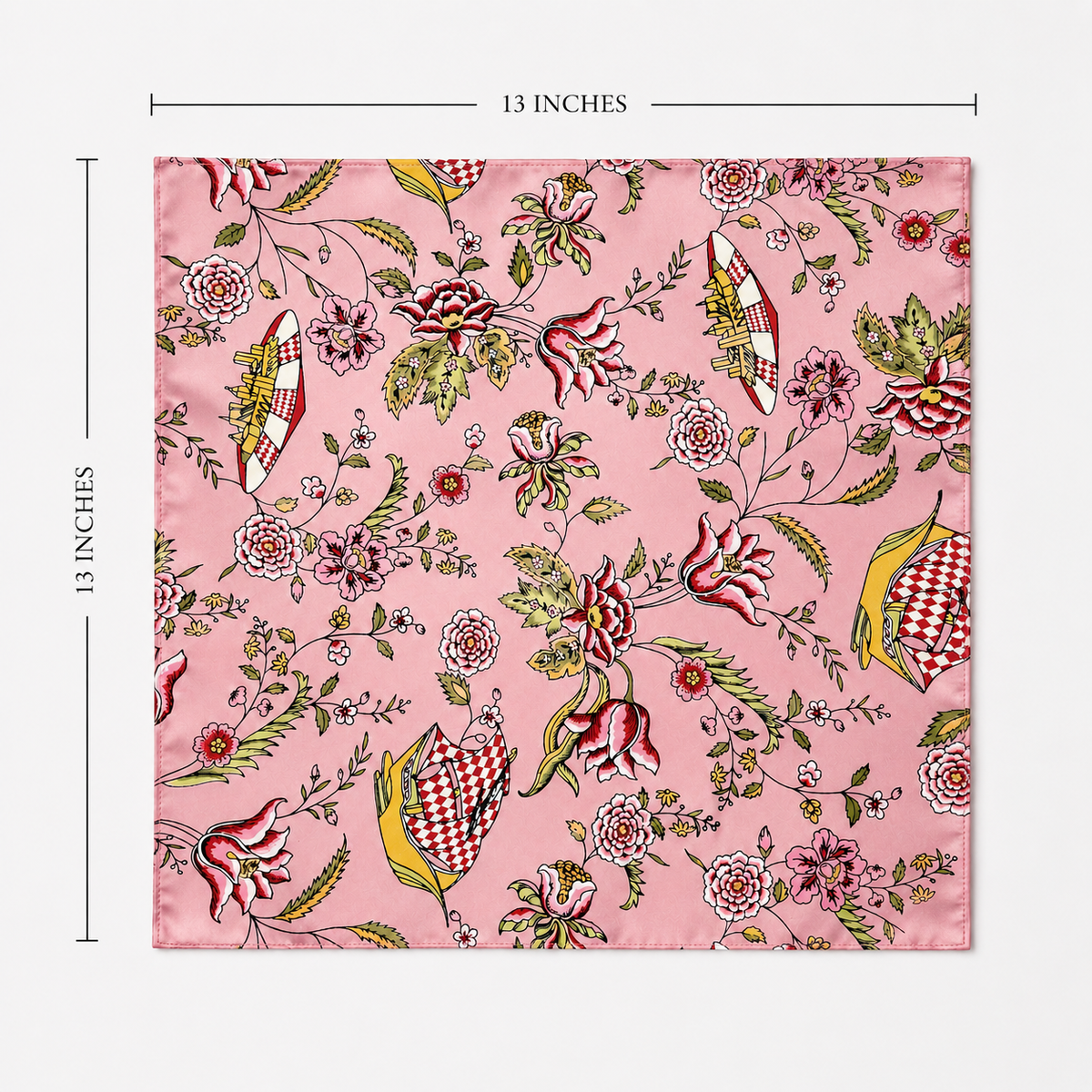 Picnic Charms Silk Pocket Square by Monzoro – view 22