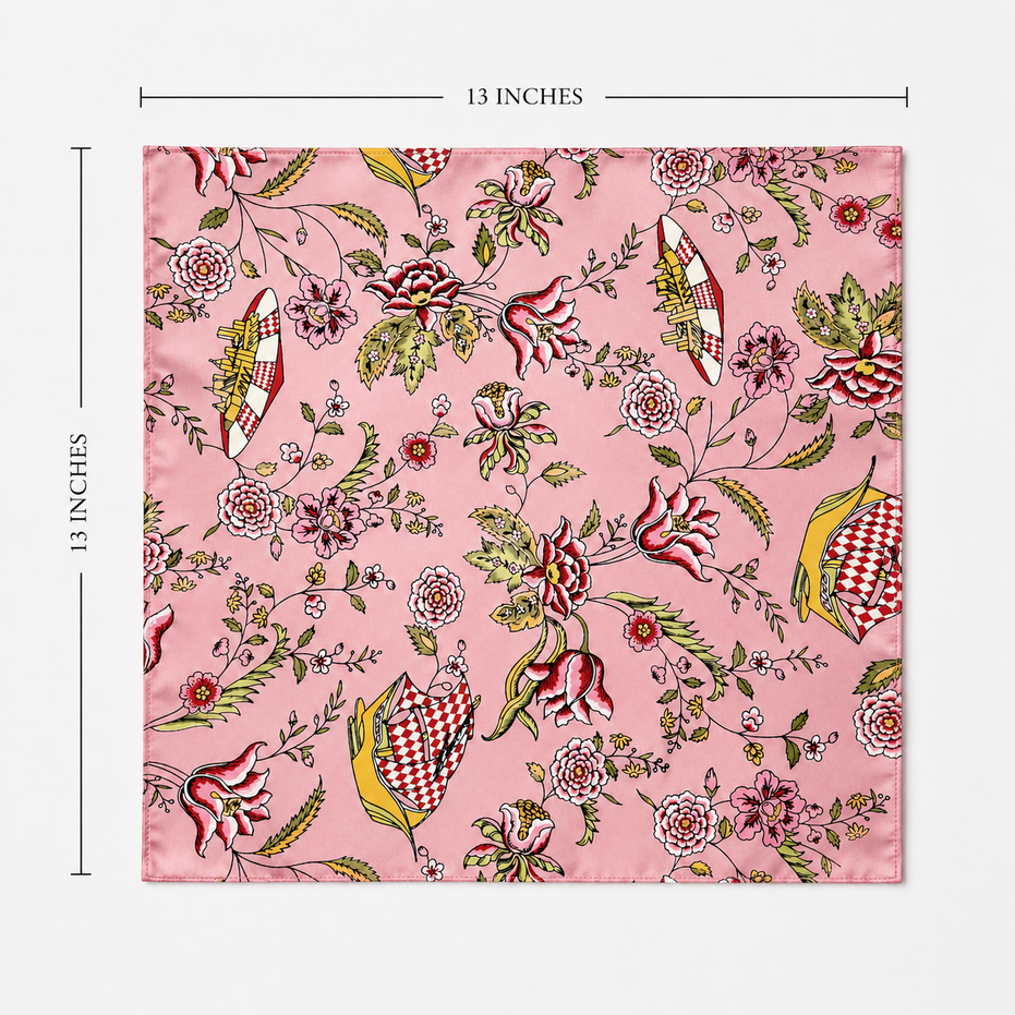 Picnic Charms Silk Pocket Square by Monzoro – view 22