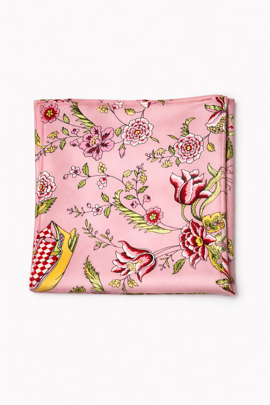 Picnic Charms Silk Pocket Square by Monzoro – view 2