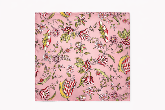 Picnic Charms Silk Pocket Square by Monzoro