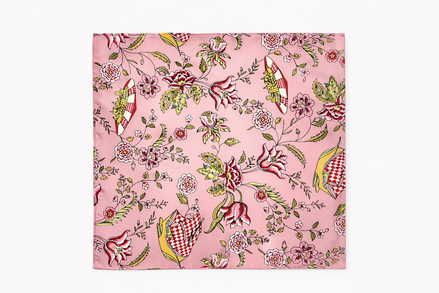Picnic Charms Silk Pocket Square by Monzoro