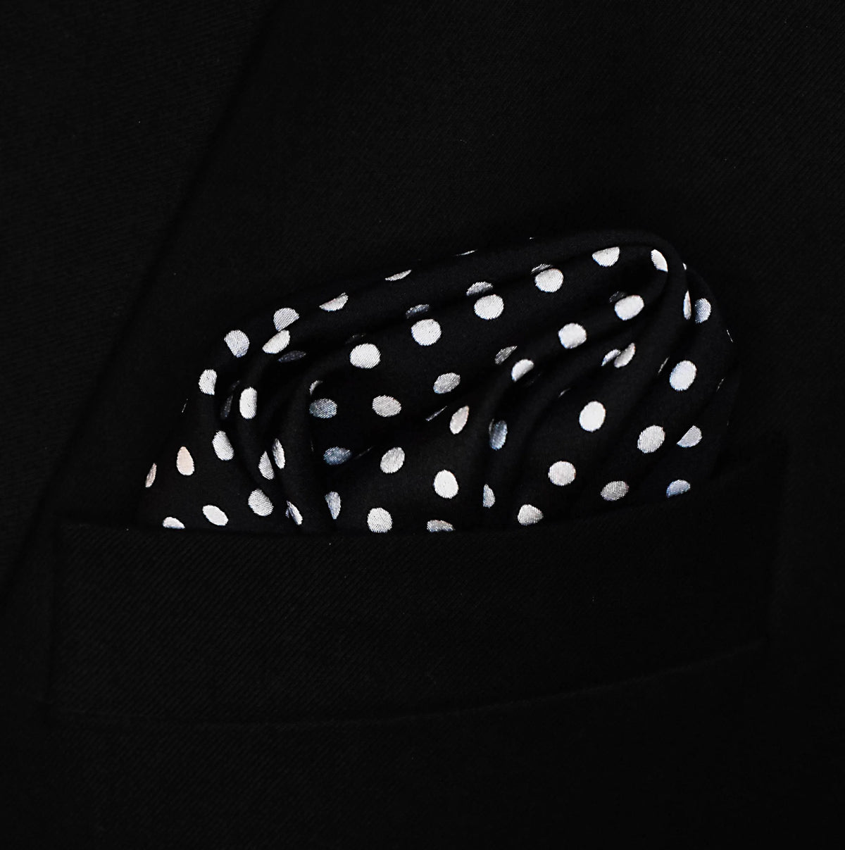 Point Black Silk Pocket Square by Monzoro – view 12