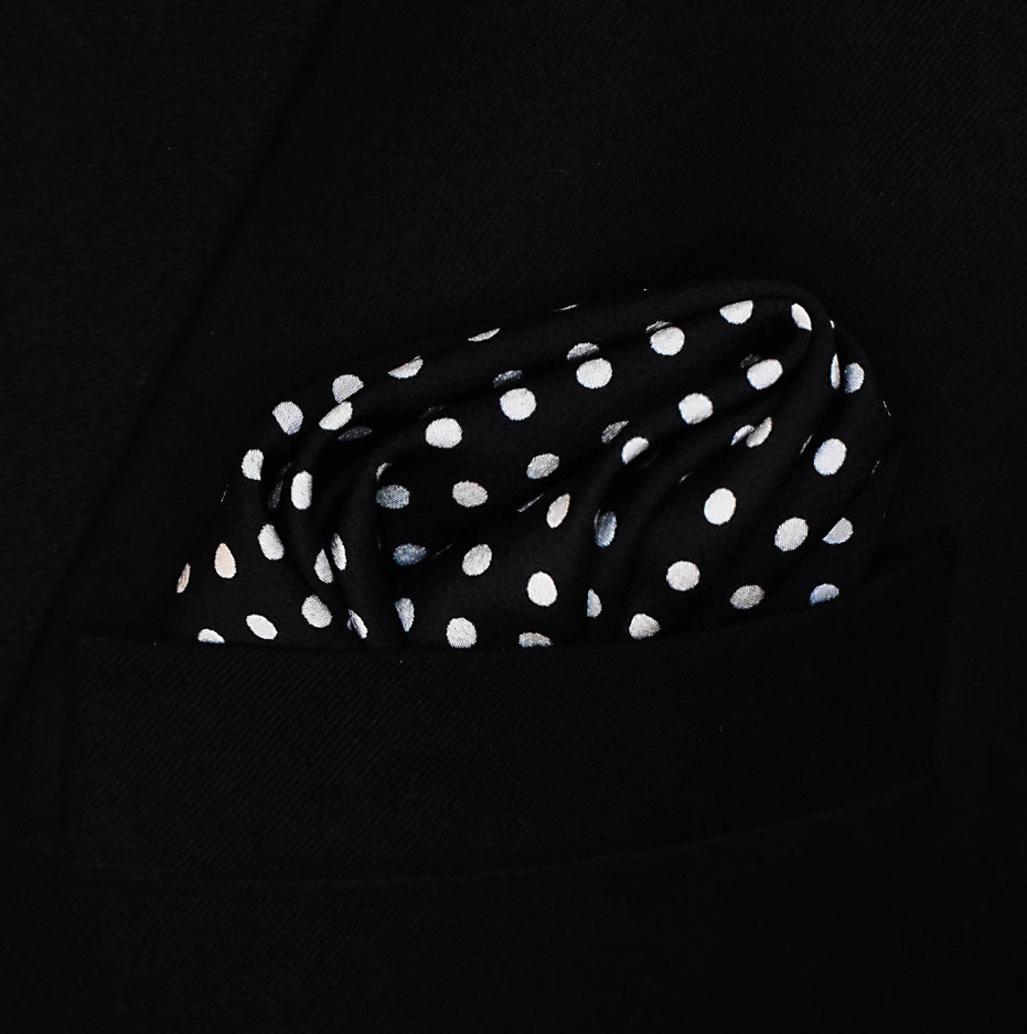Point Black Silk Pocket Square by Monzoro – view 12