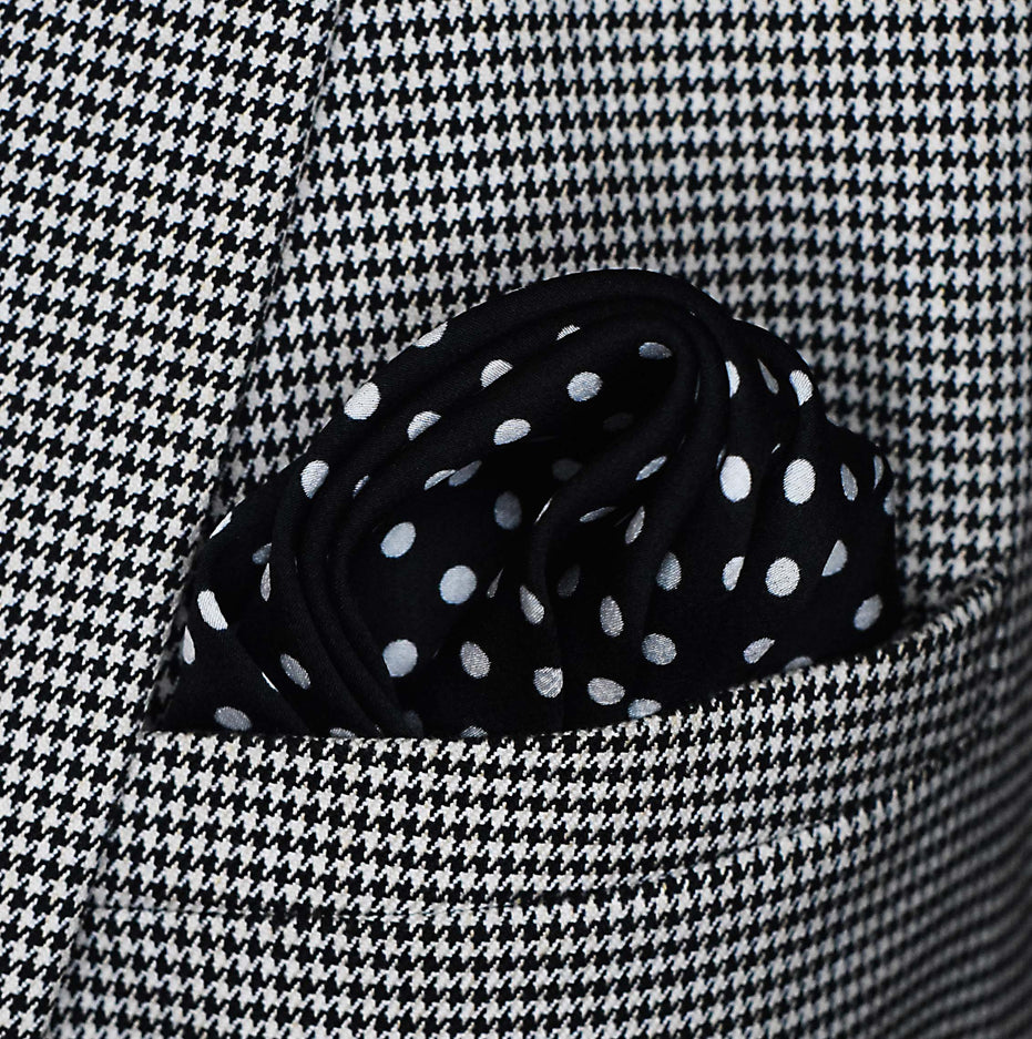 Point Black Silk Pocket Square by Monzoro – view 13