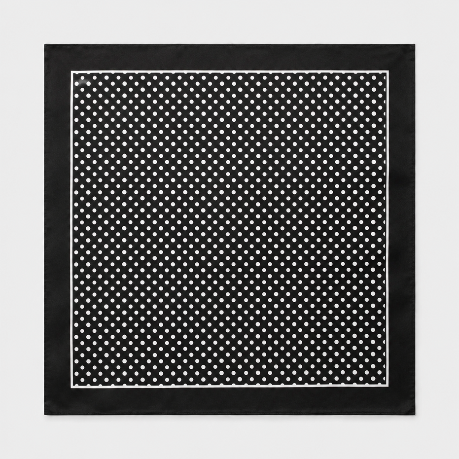 Point Black Silk Pocket Square by Monzoro – view 15