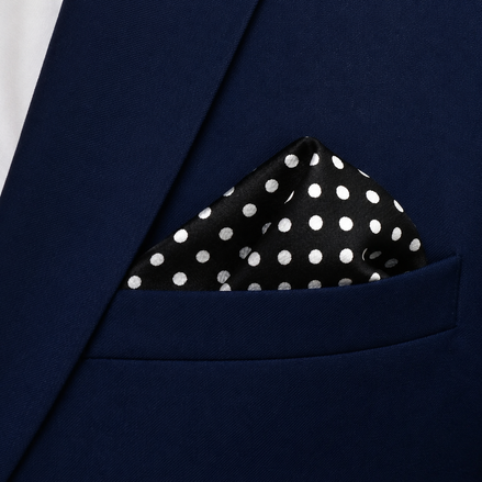 Point Black Silk Pocket Square by Monzoro – view 17