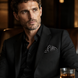 Point Black Silk Pocket Square by Monzoro – view 21