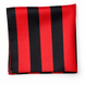 Red and Black Silk Pocket Square by Monzoro – view 5