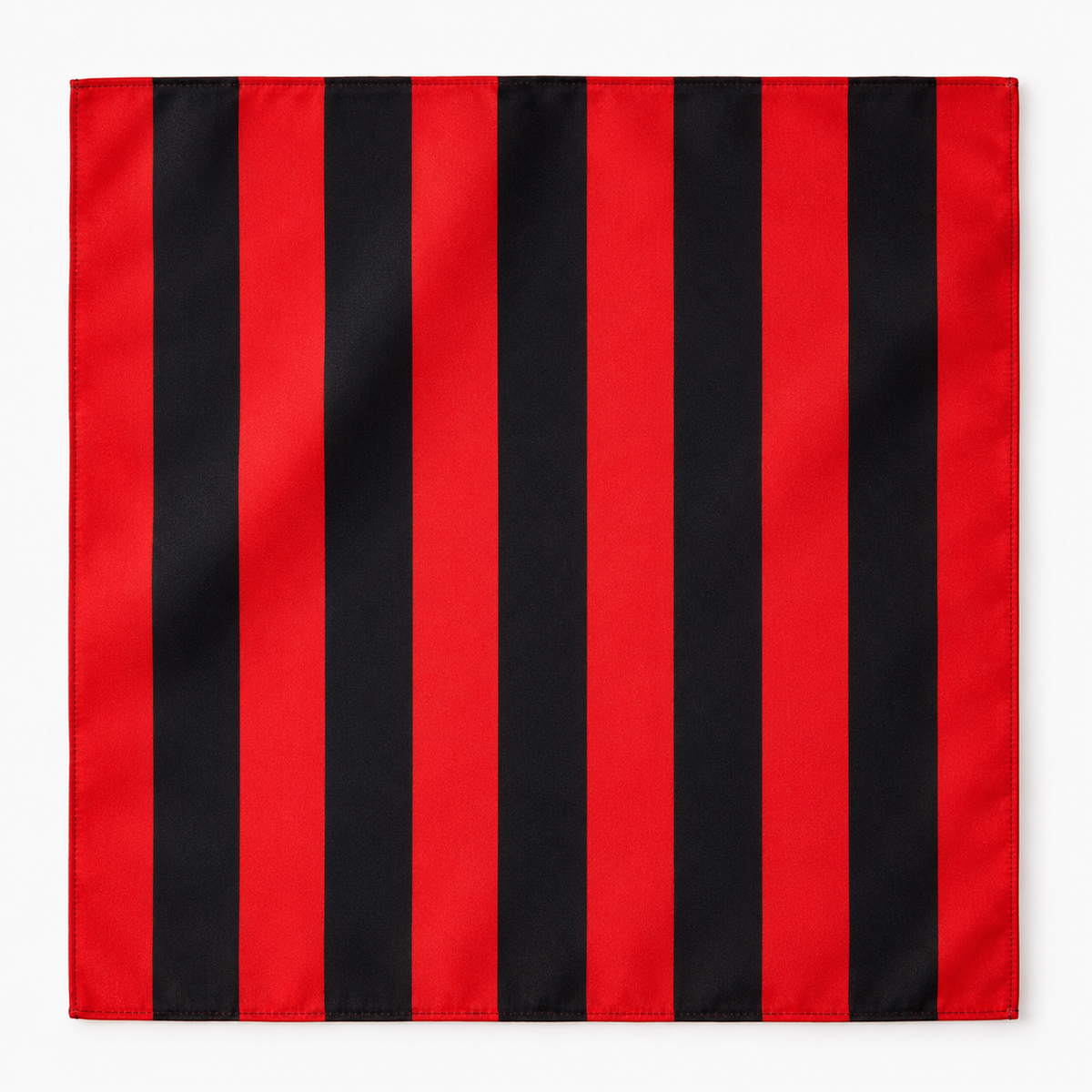 Red and Black Silk Pocket Square by Monzoro – view 10