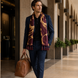 Regal Vine Silk Scarf by Monzoro – view 17