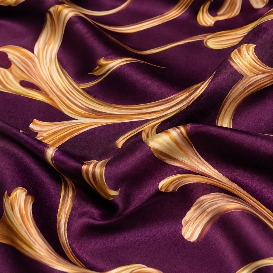 Regal Vine Silk Scarf by Monzoro – view 6