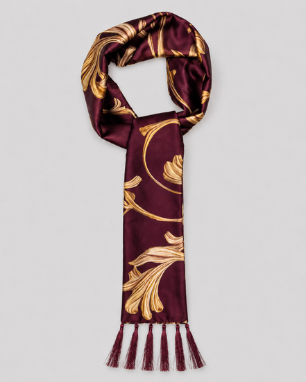 Regal Vine Silk Scarf by Monzoro