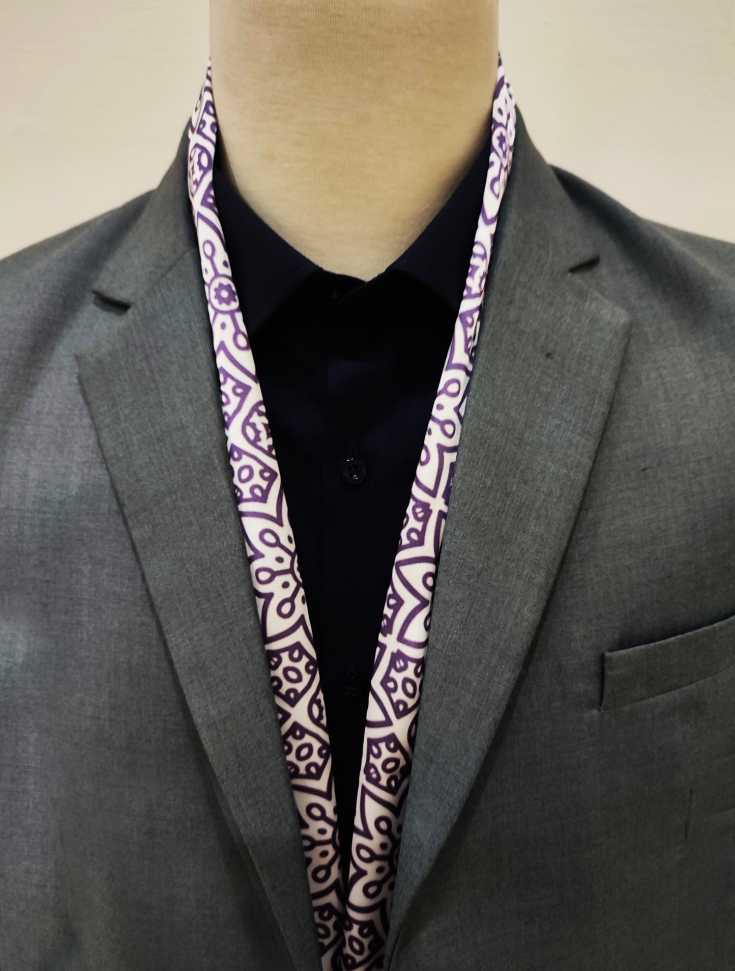 Midnight Magenta Silk Men Scarf