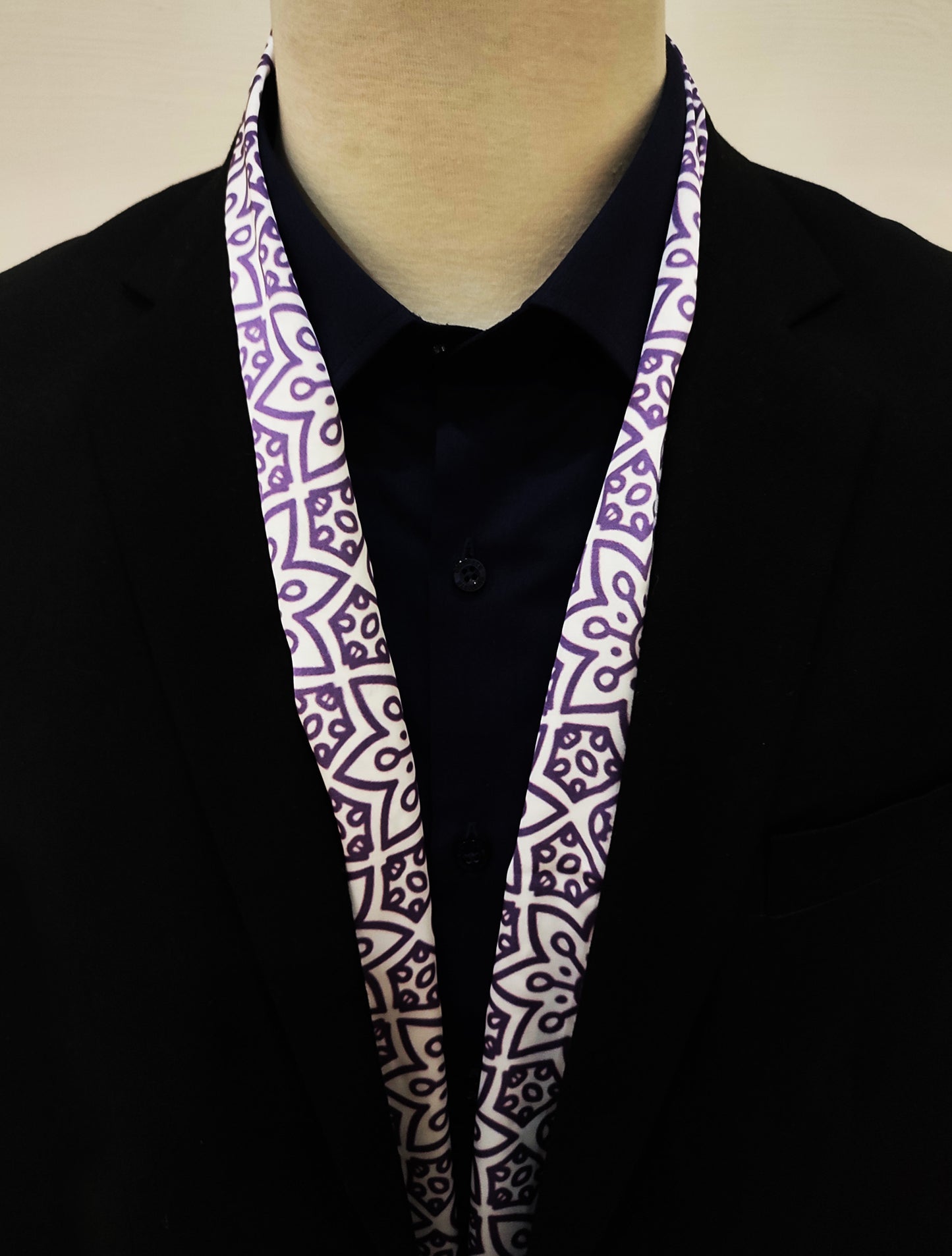 Midnight Magenta Silk Men Scarf