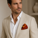 Rose Vertical Silk Pocket Square by Monzoro – view 13