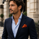 Rose Vertical Silk Pocket Square by Monzoro – view 14