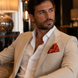 Rose Vertical Silk Pocket Square by Monzoro – view 15