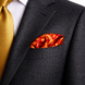 Rose Vertical Silk Pocket Square by Monzoro – view 3