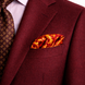 Rose Vertical Silk Pocket Square by Monzoro – view 4