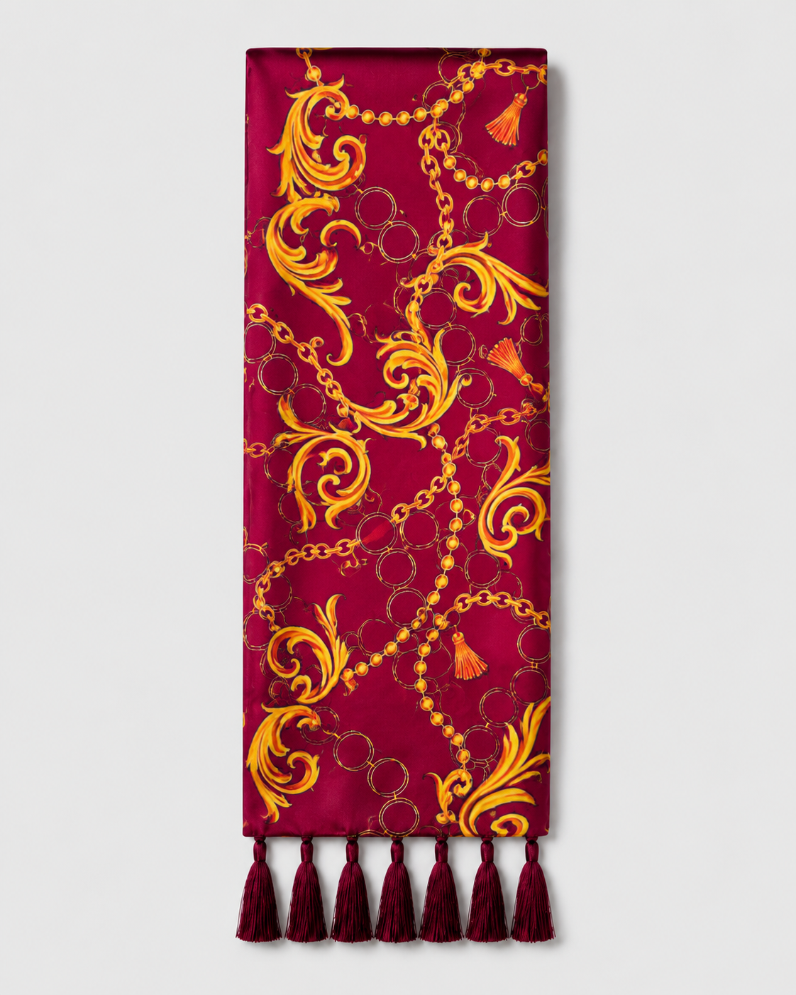 Rose Vertical Silk Scarf by Monzoro – view 7