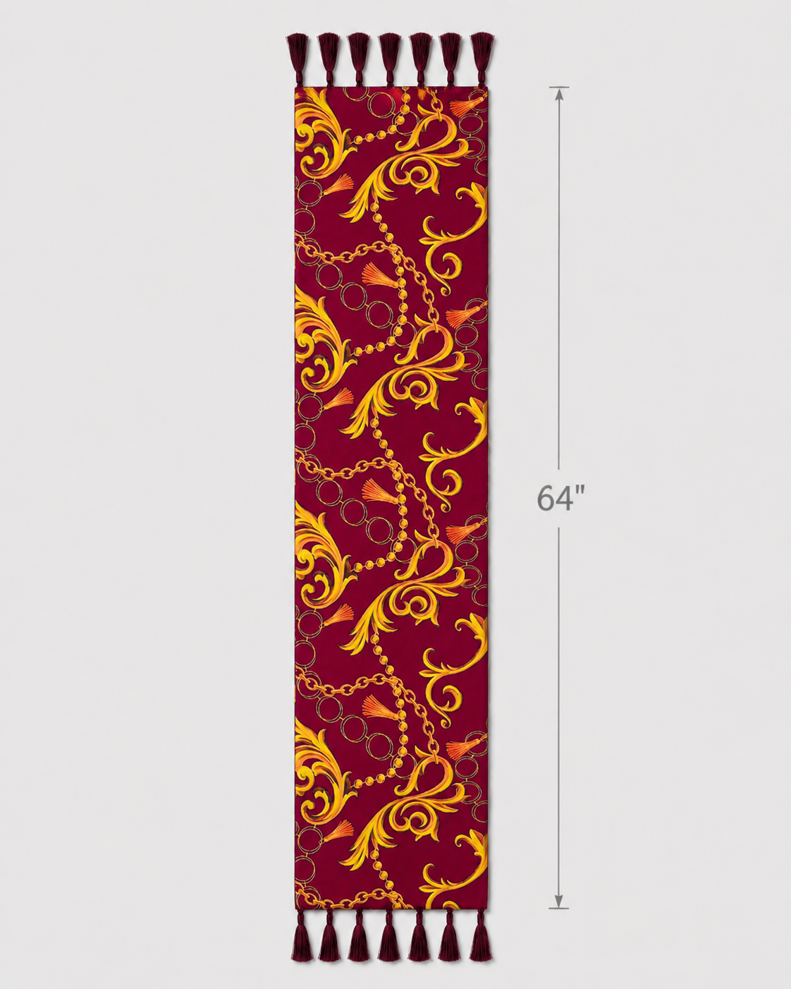 Rose Vertical Silk Scarf by Monzoro – view 8