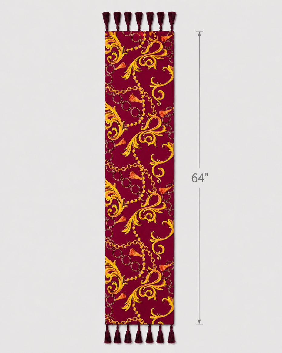 Rose Vertical Silk Scarf by Monzoro – view 8