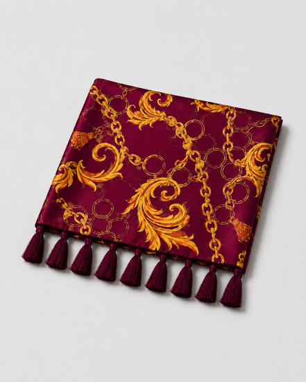Rose Vertical Silk Scarf by Monzoro – view 5