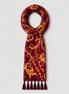 Rose Vertical Silk Scarf by Monzoro