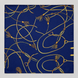 Royal Blue and Gold Stripes Silk Pocket Square by Monzoro – view 16