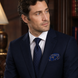 Royal Blue and Gold Stripes Silk Pocket Square by Monzoro – view 21