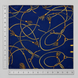 Royal Blue and Gold Stripes Silk Pocket Square by Monzoro – view 23
