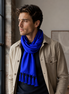 Royal Blue - Silk Scarf by Monzoro – view 11
