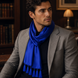 Royal Blue - Silk Scarf by Monzoro – view 12