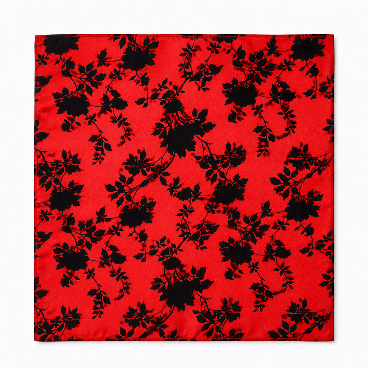 Scarlet Shadow Silk Pocket Square by Monzoro – view 15