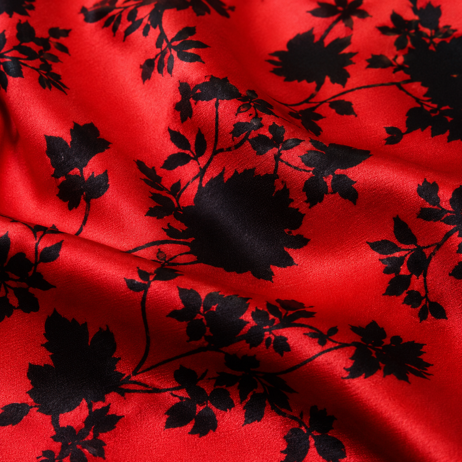 Scarlet Shadow Silk Pocket Square by Monzoro – view 16