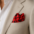 Scarlet Shadow Silk Pocket Square by Monzoro – view 19