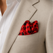 Scarlet Shadow Silk Pocket Square by Monzoro – view 19