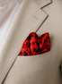 Scarlet Shadow Silk Pocket Square by Monzoro – view 19