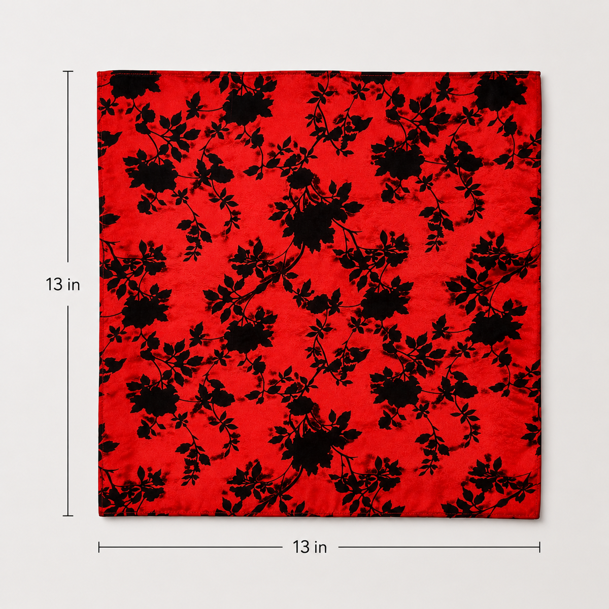 Scarlet Shadow Silk Pocket Square by Monzoro – view 21