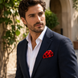 Scarlet Shadow Silk Pocket Square by Monzoro – view 22