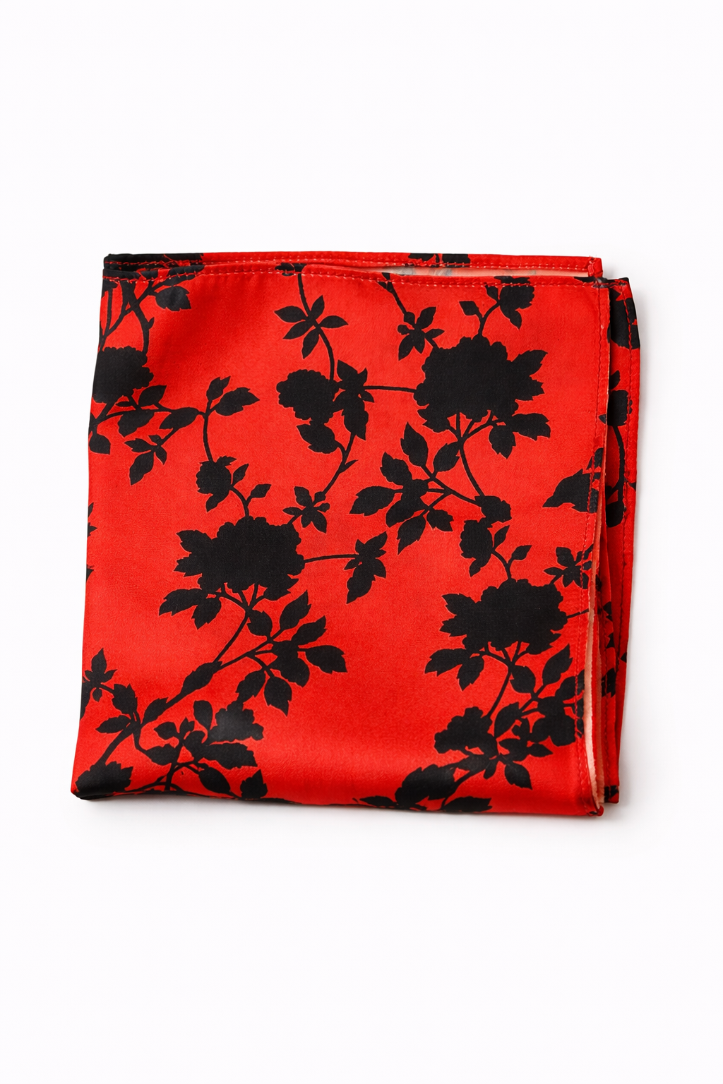 Scarlet Shadow Silk Pocket Square by Monzoro – view 2