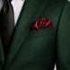 Scarlet Shadow Silk Pocket Square by Monzoro – view 5