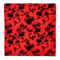 Scarlet Shadow Silk Pocket Square by Monzoro