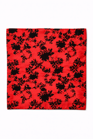 Scarlet Shadow Silk Pocket Square by Monzoro