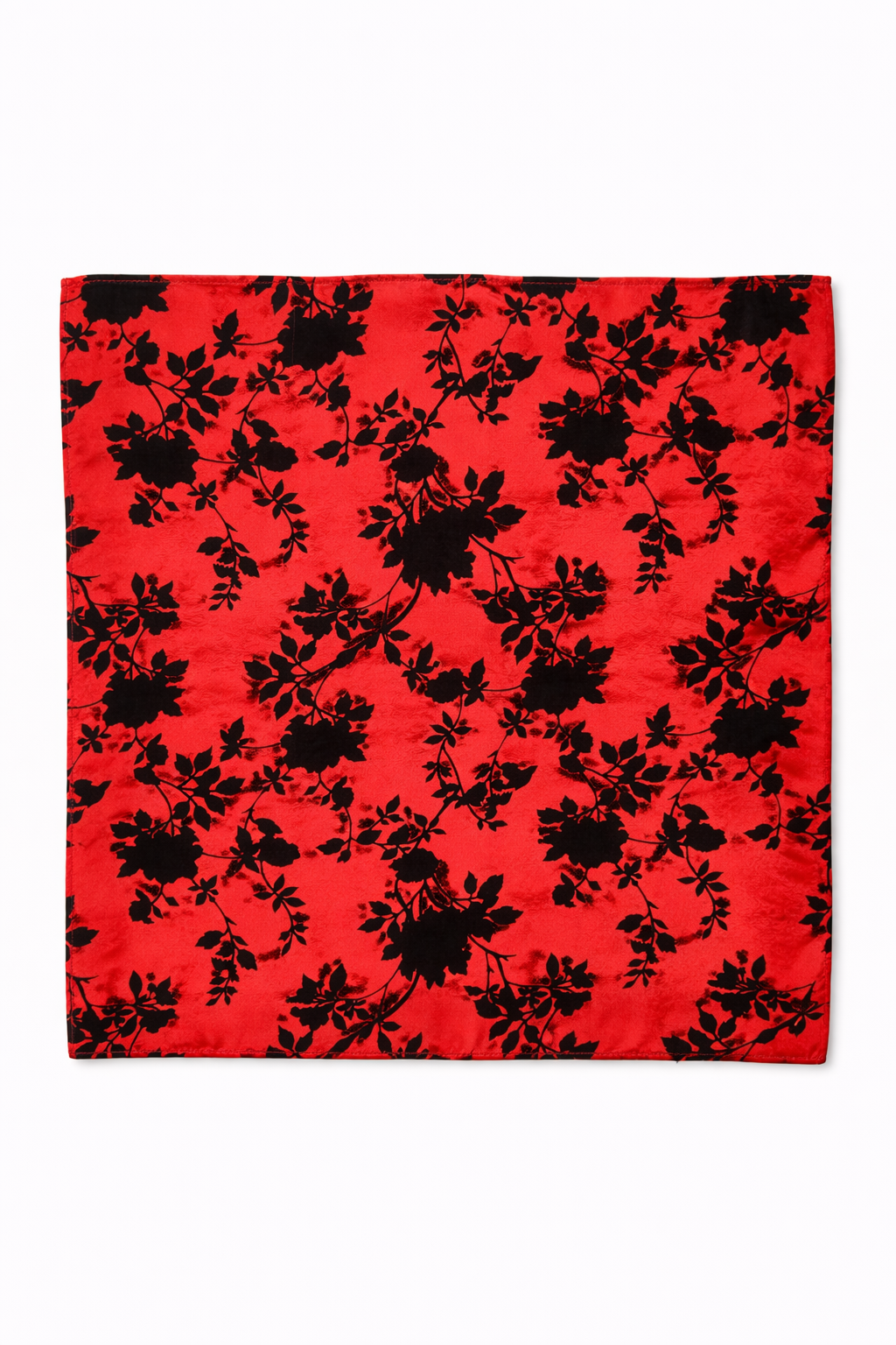 Scarlet Shadow Silk Pocket Square by Monzoro