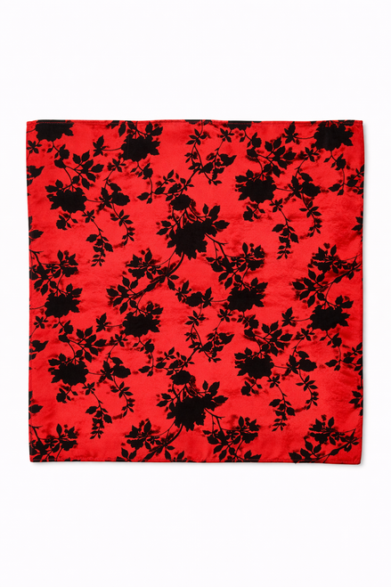 Scarlet Shadow Silk Pocket Square by Monzoro