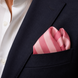 Soft Pink Striped Silk Pocket Square by Monzoro – view 16